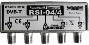 Rozgałęźnik-sumator RSI-04/4 AMS