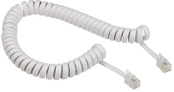 Kabel tel.2xwt.MOD. 4,0m sp.biały