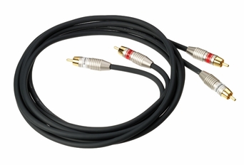 Kabel 2xRCA 10,0m GOLD OFC   KHC004