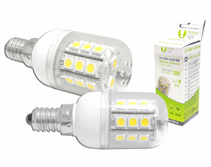 Żarówka  24 LED E14 SMD5050 ciep.bi