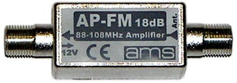 Wzmacniacz ant. AMS AP-FM 18dB/CE
