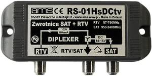 Zwrotnica antenowa SAT-RTV  RS-01Hs DCtv AMS