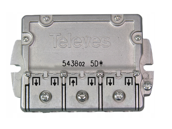 Rozgałęźnik Televes 1-wejście / 5 wyjść 5-2400MHz 543802