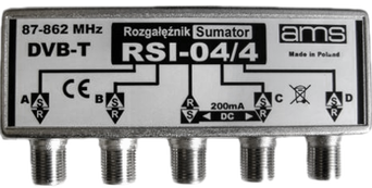 Rozgałęźnik-sumator RSI-04/4 AMS