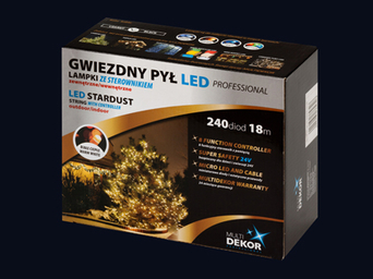 Gwiezdny pył z progrogr. 18m/24V LED