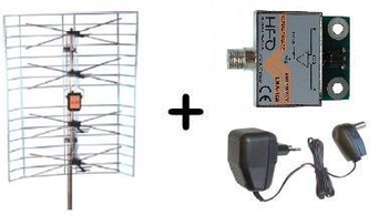 Antena AST-8 SILVER+wzm. LNA169+zasilacz