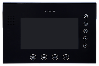 VIDOS Monitor M670B-S2 ekran LCD 7" czarny