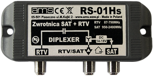 Zwrotnica antenowa SAT-RTV  RS-01Hs AMS