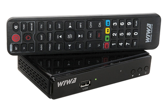 Odbiornik DVB-T/T2 WIWA H.265 LITE  5 HEVC bez wyświetlacza, funkcja internet