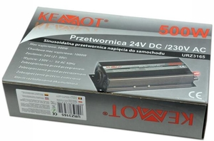 Przetwornica 24V/230V 500W KEMOT