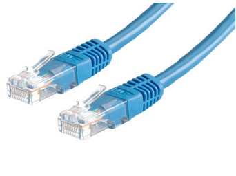 PATCHCORD KAT5E UTP 2M NIEBIESKI 1382