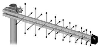 Antena LTE ATK-LOG 10m+wt.SMA800-2170MHz