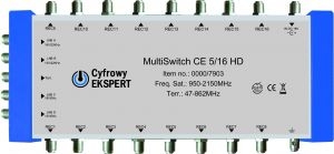 Multiswitch Cyfrowy Expert  5/16 HD