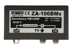 Zwrotnica ant. ZA-106BMs AMS FM+UHF