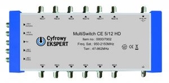 Multiswitch Cyfrowy Expert  5/12 HD