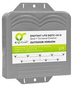 Zwrotnica SAT-RTV DIGITSAT LITE DQTC-104 O sumator do quada zewnętrzny