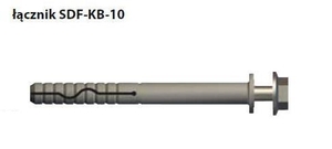 Kołek rozp.z łb.sześ.SDF-KB 10x220