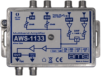 Wzmacniacz ant. AMS AWS-1133