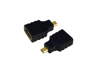 Przejście HDMI gn./micro HDMI pozłacany