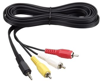 Kabel Jack wt.3,5 (4P) / wt.3xRCA 3,0m