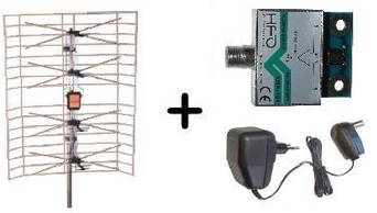 Antena AST-8 GOLD+wzm. LNA101+zasillacz